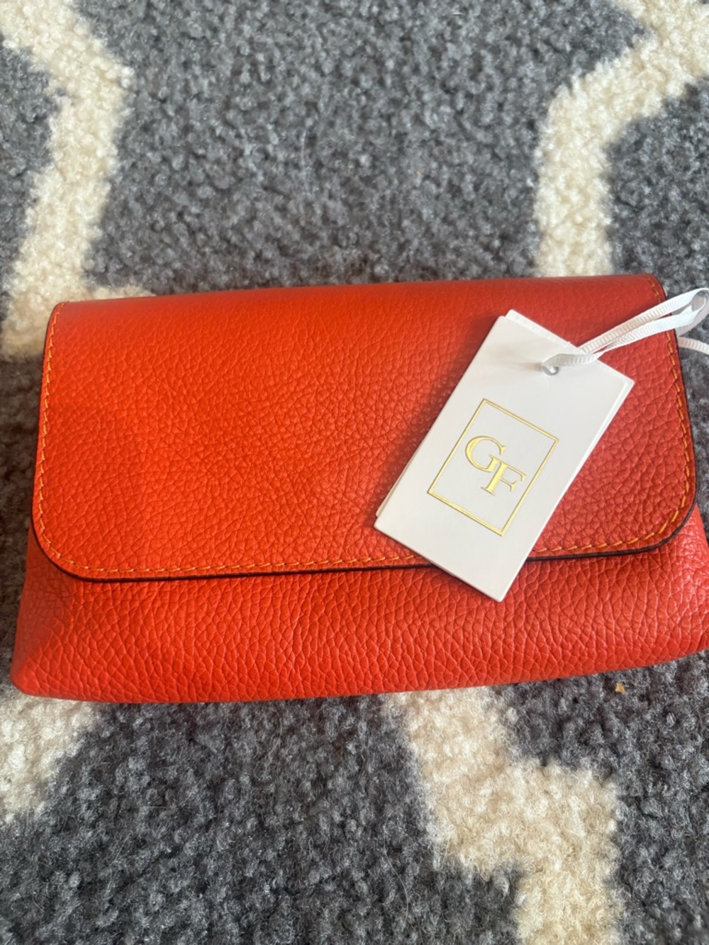 Germán Fuentes Leather Orange Crossbody